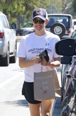 JENNIFER GARNER in Shorts Out in Brentwood 09/15/2018