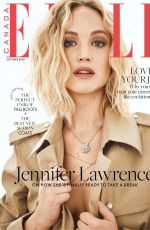 JENNIFER LAWRENCE in Elle Magazine, Canada October 2018