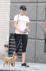 JENNIFER LAWRENCE Out with Her Dog in New York 08/29/2018