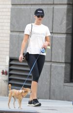 JENNIFER LAWRENCE Out with Her Dog in New York 08/29/2018