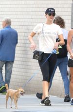 JENNIFER LAWRENCE Out with Her Dog in New York 08/29/2018