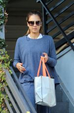 JESSICA ALBA Leaves a Fitness Center in Los Angeles 09/08/2018