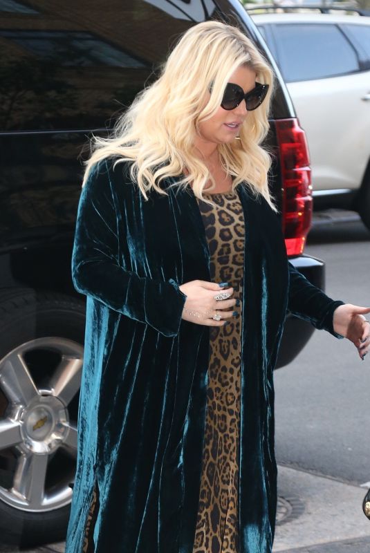 JESSICA SIMPSON Arrives at Greenwich Hotel in New York 09/19/2018