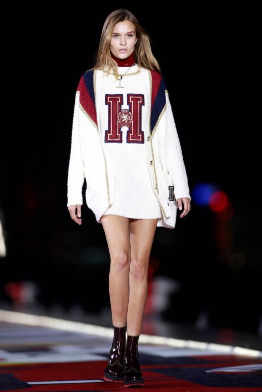 JOSEPHINE SKRIVER at Tommy Hilfiger Show at New York Fashion Show, September 2018