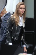 JOSEPHINE SKRIVER on the Set of a Photoshoot in New York 09/28/2018