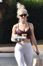 JULIANNE HOUGH in Tights Leaves a Gym in Los Angeles 09/12/2018