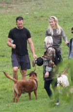 JULIANNE HOUGH Out with Her Dog at a Park in Los Angeles 09/02/2018