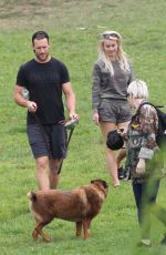JULIANNE HOUGH Out with Her Dog at a Park in Los Angeles 09/02/2018