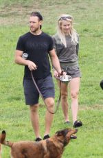 JULIANNE HOUGH Out with Her Dog at a Park in Los Angeles 09/02/2018