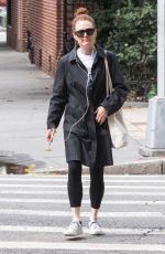 JULIANNE MOORE Heading to a Gym in New York 09/14/2018