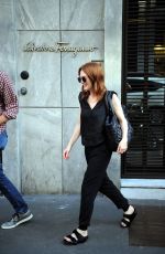JULIANNE MOORE Out at Milan Fashion Week 09/21/2018