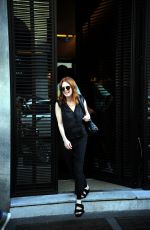 JULIANNE MOORE Out at Milan Fashion Week 09/21/2018