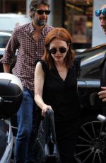 JULIANNE MOORE Out at Milan Fashion Week 09/21/2018