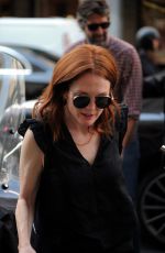 JULIANNE MOORE Out at Milan Fashion Week 09/21/2018