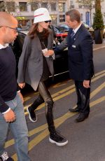 KAIA GERBER Arrives at Her Hotel in Paris 09/26/2018