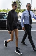 KAIA GERBER Arrives at Prada Fashion Show in Milan 09/20/2018
