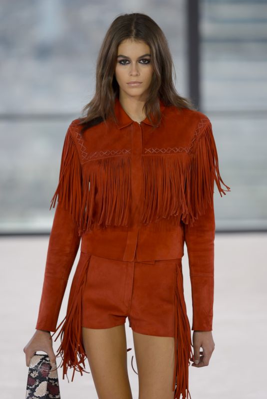 KAIA GERBER at Longchamp Fashion Show in New York 09/08/2018