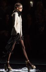 KAIA GERBER at Saint Laurent Runway Show at Paris Fashion Week 09/25/2018