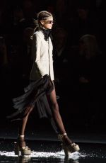 KAIA GERBER at Saint Laurent Runway Show at Paris Fashion Week 09/25/2018