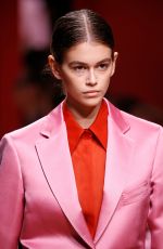 KAIA GERBER at Salvataro Ferragamo Runway Show in MIlan 09/22/2018