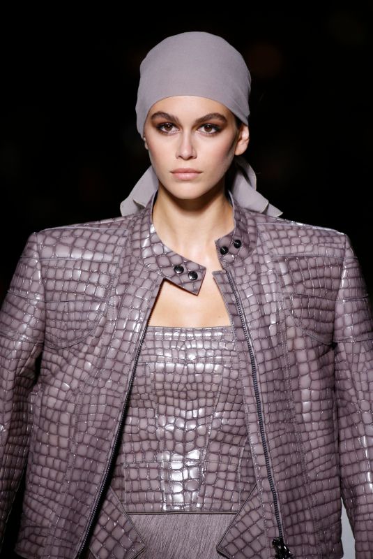 KAIA GERBER at Tom Ford Runway Show at New York Fashion Week 09/05/2018