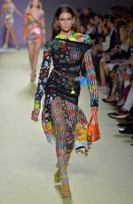 KAIA GERBER at Vesace Runway Show at Milan Fashion Week 09/21/2018