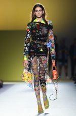 KAIA GERBER at Vesace Runway Show at Milan Fashion Week 09/21/2018