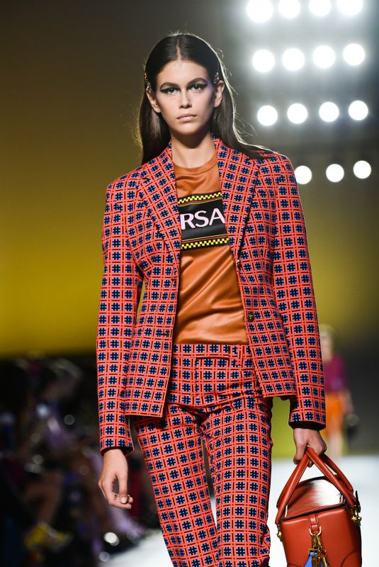KAIA GERBER at Vesace Runway Show at Milan Fashion Week 09/21/2018