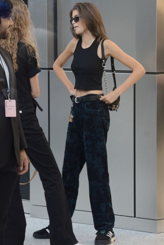 KAIA GERBER Leaves a Fashion Show in New York 09/08/2018