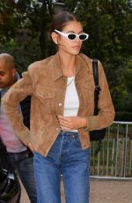 KAIA GERBER Leaves Her Hotel in Paris 09/23/2018