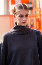 KAIA GERBER Leaves Max Mara Fashion Show at MFW in Milan 09/20/2018