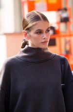 KAIA GERBER Leaves Max Mara Fashion Show at MFW in Milan 09/20/2018