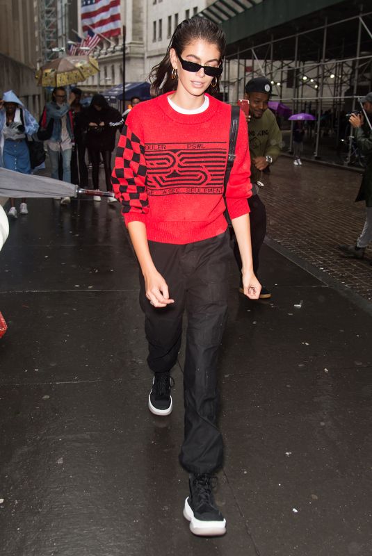 KAIA GERBER Leaves The Proenza Schouler Fashion Show in New York 09/10/2018