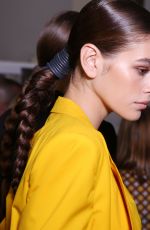 KAIA GERBER on the Backstage of Max Mara Fashion Show in Milan 09/20/2018
