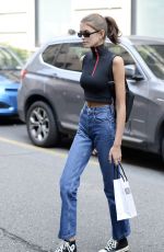 KAIA GERBER Out and About in Milan 09/19/2018