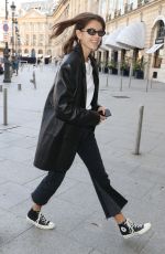 KAIA GERBER Out and About in Paris 09/29/2018