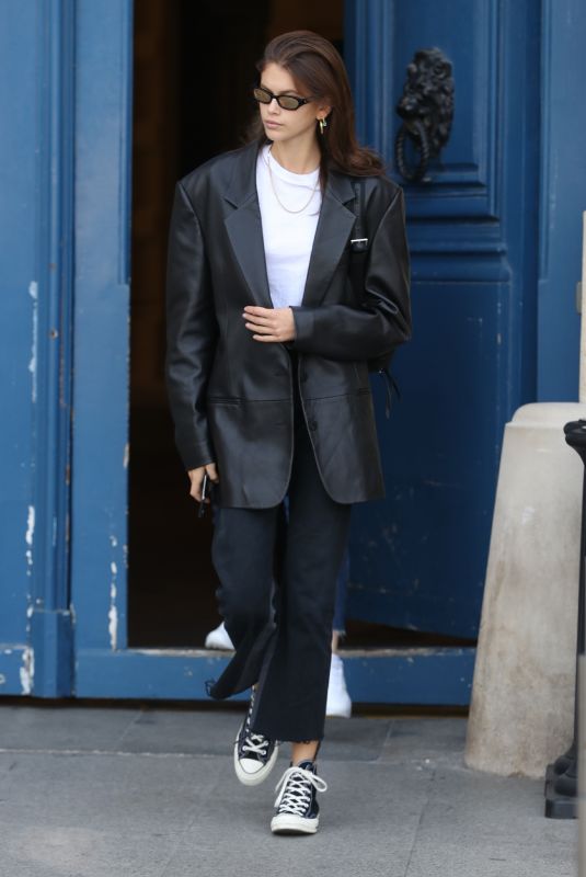 KAIA GERBER Out and About in Paris 09/29/2018