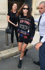 KAIA GERBER Out Shopping in Milan 09/18/2018