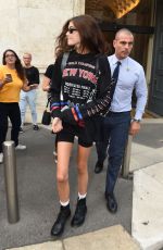 KAIA GERBER Out Shopping in Milan 09/18/2018