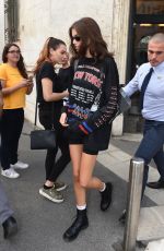 KAIA GERBER Out Shopping in Milan 09/18/2018