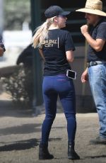 KALEY CUOCO with Her Show Horse in Los Angeles 09/05/2018