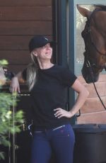 KALEY CUOCO with Her Show Horse in Los Angeles 09/05/2018
