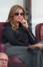 KARREN BRADY and SOPHIA PESCHISOLIDO at West Ham United vs Wolves Match in London 09/01/2018
