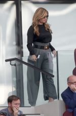 KARREN BRADY and SOPHIA PESCHISOLIDO at West Ham United vs Wolves Match in London 09/01/2018