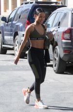 KARRUECHE TRAN in Tights Leaves a Gym in West Hollywood 09/16/2018