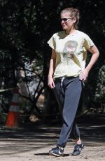KATE MARA Out Hiking in Los Angeles 09/19/2018