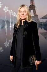 KATE MOSS at Saint Laurent Show at Paris Fashion Week 09/25/2018
