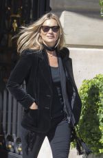 KATE MOSS Leaves Her Hotel in Paris 09/26/2018