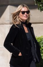 KATE MOSS Leaves Her Hotel in Paris 09/26/2018