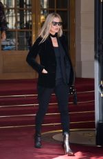 KATE MOSS Leaves Her Hotel in Paris 09/26/2018